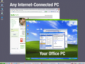 access my home computer from work